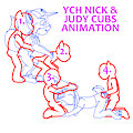 YCH Cub Nick&Judy Animation by Yiffox