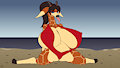 Goddess of the Beach - Giraffe by fibs