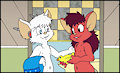 "Ready to take a bath?"(Art trade) by nelson88