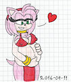Pregnant Amy Rose by Jashmir the Echidna Naga