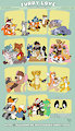 Furry love stickers pack by pandapaco