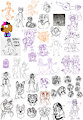 Galaxy Note Sketch Dump! by WienerDogWorks