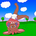 Amy Cartwheeling Around by DanielMania123