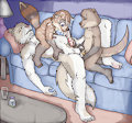 Playing with the babysitter by lavilovi