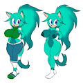 Kasha the Cat Scientist by LittleGrayBunny