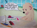 Cub in the Tub 2 - "Sea Serpen" Attacks Toy Boat by moyomongoose