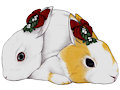 Mistletoe Rabbit Couple by CausticeIchor