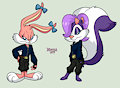 Ninja Babs and Fifi by xierra099