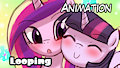 Rubbing all the princesses cheeks! by lumineko