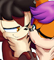 A Sweet Foxy Kiss by senshion