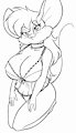 Misty Mouse in lingerie by DAQ