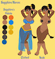 Sapphire Heron Reference Sheet by DNLtiger04