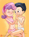 Sweetie Belle & Rumble by VS