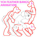 YCH Feather Bangs Banged Animation by Yiffox