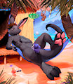 Roolaxing at the beach 1/3 - clean by Roozy