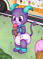 A picture of Lilly eating an icecream! by CherryFeathers