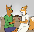 Sharing ice cream