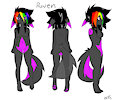 Raven Ref Sheet (full body) by raveneevee
