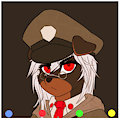 Military boi and big dog?!? by Spunkie