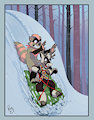 Downhill snow sled by pandapaco