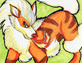 Arcanine, World Champion by PaperWings