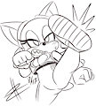 Request: Rouge kicking by BlueBee