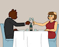 Commission: "Dinner date 01" by BonnieandCo