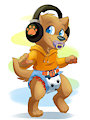 Jamming out again by Poofy-Shark by KibaSWolf
