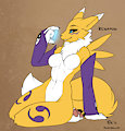 Renamon Relaxing by fluffKevlar