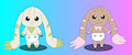 Terriermon and Lopmon Padded by DanielMania123