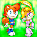 Sega Sally n Bunnie by abstraction