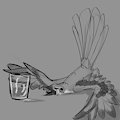 New years birb by falconignite