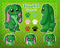 [Commission] Tsuki Reference Sheet by Veemonsito