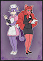At work! by CherryFeathers