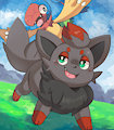 Zorua & Archen by Exige