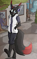 Making my way downtown... by FoxBoyKeito
