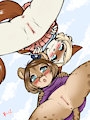 (C) Hailey and Dakota by VermelhaTan