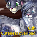 Snow leopard family 5: Feeding cub by Kalida by KinkyRomance