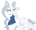 Stick's night out by TenshiGarden