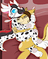 (CM) Fluffy kobold cuddles by Felino