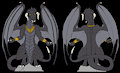 D&D Paperminiatures - Ancient Black Dragon by BonnieandCo