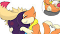 Nuzzling the Fluffbutt by kylethefox188