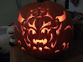 Bowsette Pumpkin by RamDoctor