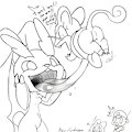 First Alex's and Avaleur's Battle! (mini comic) by AlexCydragon
