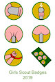 2019 Girl Scout Badges by ElfenSciuridae