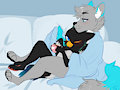 Christmas Cuddles by AzukiPuddles