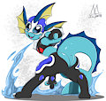 Vaporeon Libre by meatboom