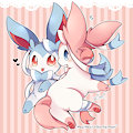 Twin Sylveon by ChikoritaMoon