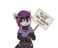 Amber Sticker: Don't Lewd by Dirtypawz