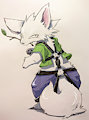 White fox boy by MizuShui